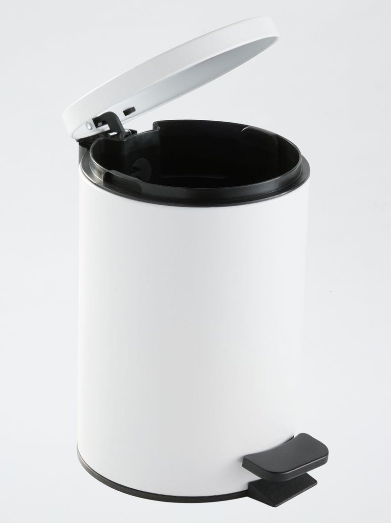 Papelera pequeña para baño blanco - Kiabi
