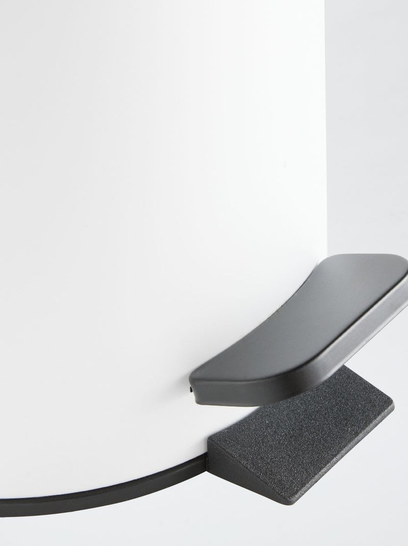 Papelera pequeña para baño blanco - Kiabi