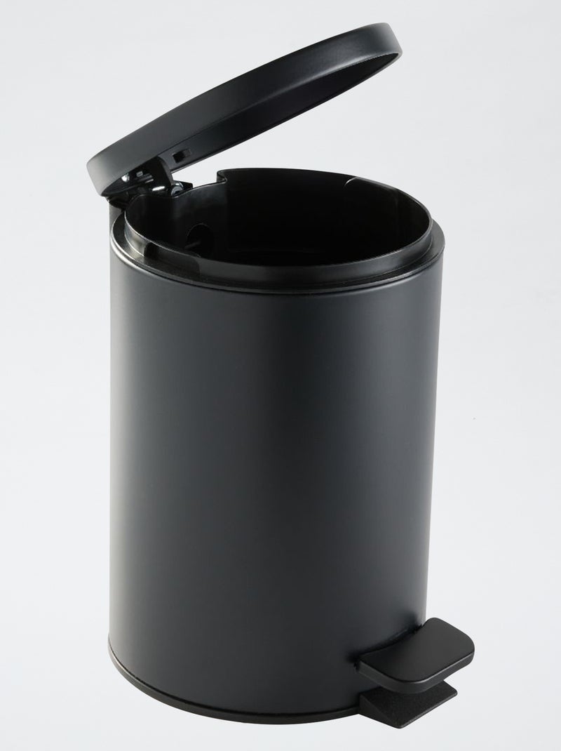 Papelera pequeña para baño negro - Kiabi