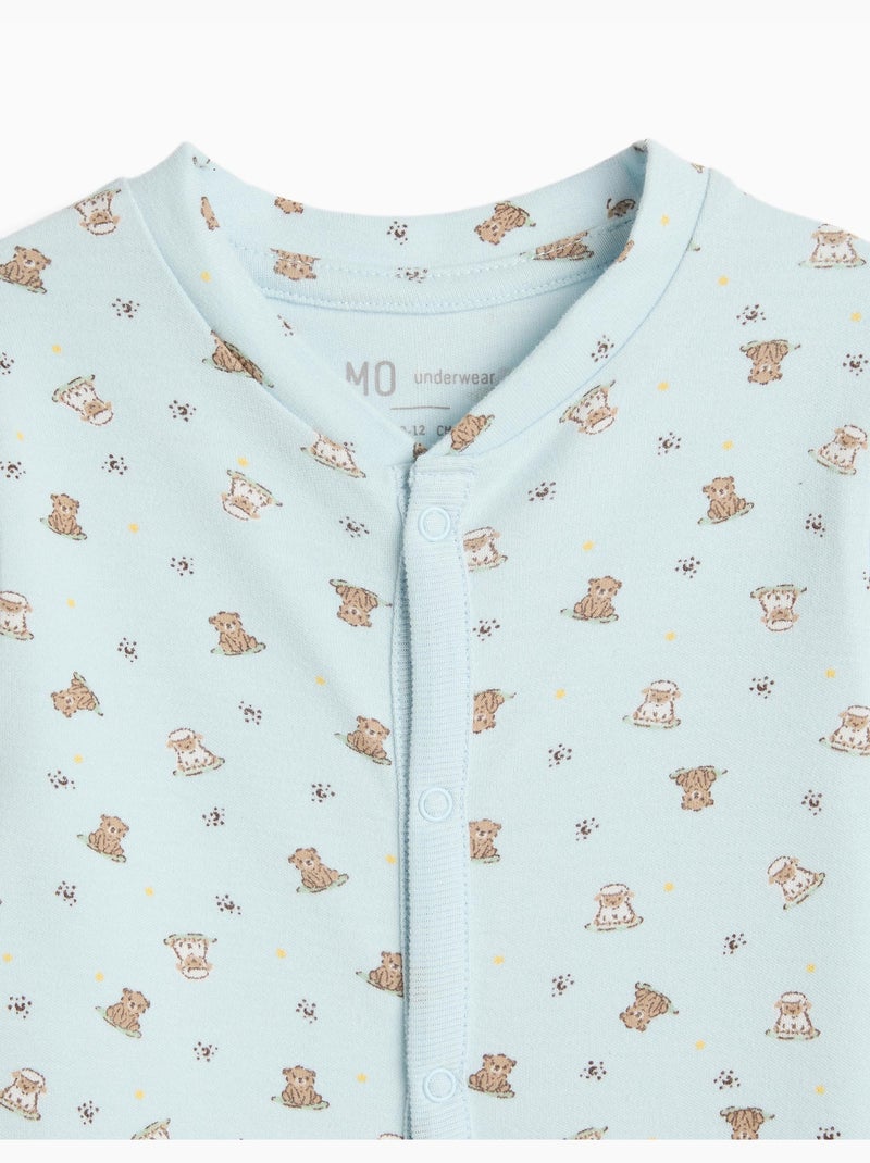 Paquete 2 babygrows, mo fashion Azul - Kiabi