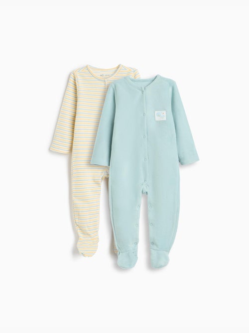 Paquete 2 babygrows, mo fashion - Kiabi Paquete 2 babygrows, mo fashion - Kiabi