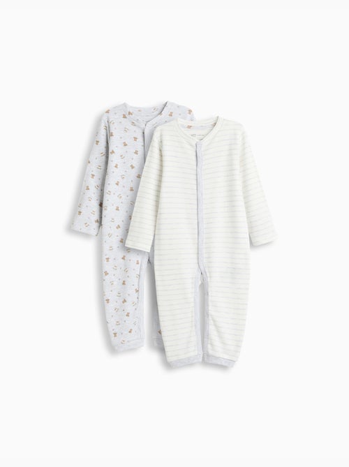 Paquete 2 babygrows, mo fashion - Kiabi Paquete 2 babygrows, mo fashion - Kiabi