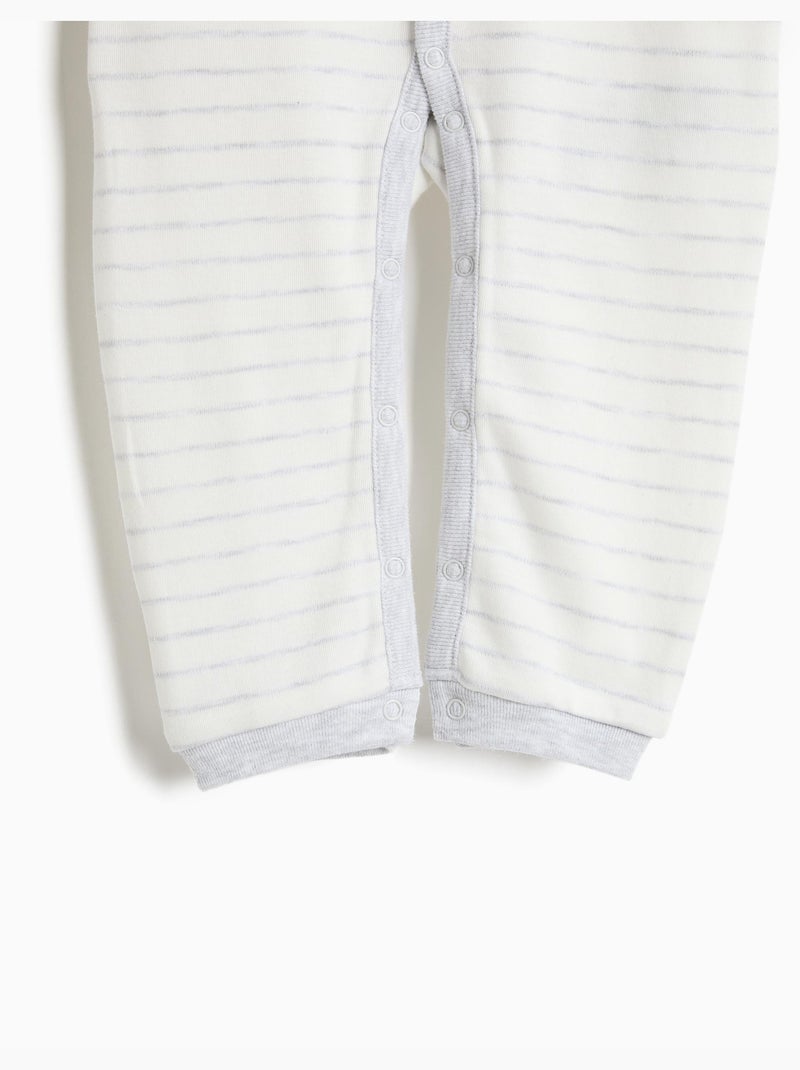 Paquete 2 babygrows, mo fashion Gris - Kiabi