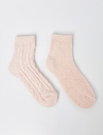 Paquete de 2 calcetines de chenilla suave - AFIBEL