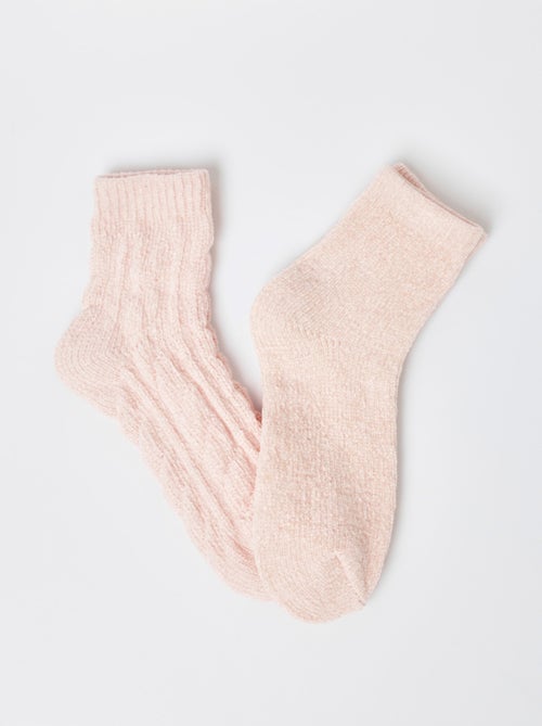 Paquete de 2 calcetines de chenilla suave - AFIBEL - Kiabi