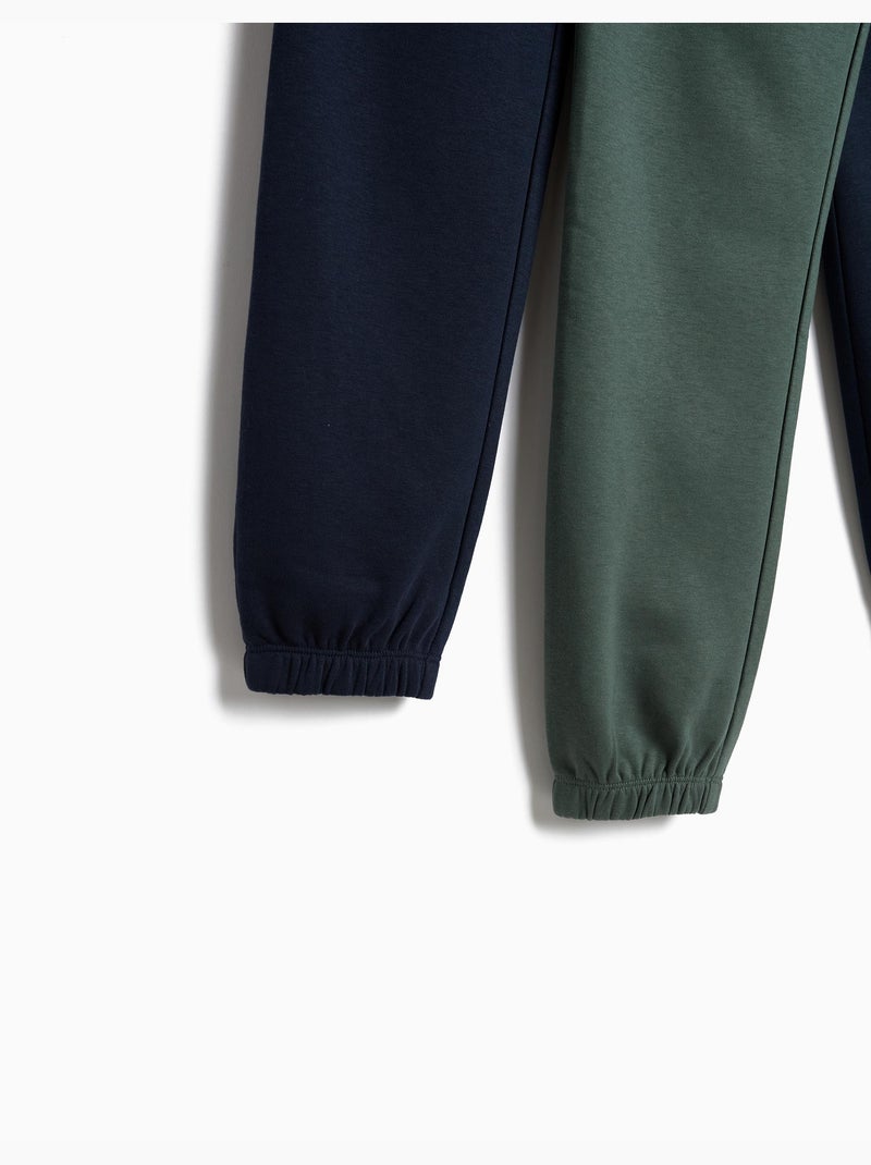 Paquete de 2 pantalones deportivos de peluche, mo fashion Verde - Kiabi