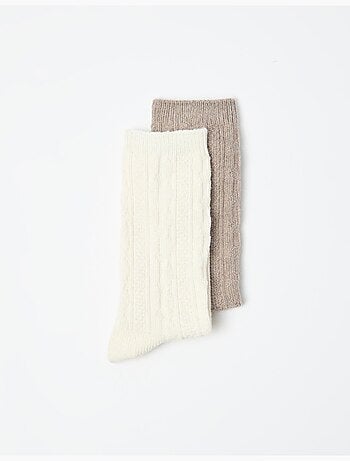 Paquete de 2 pares de calcetines de lana, MO Fashion