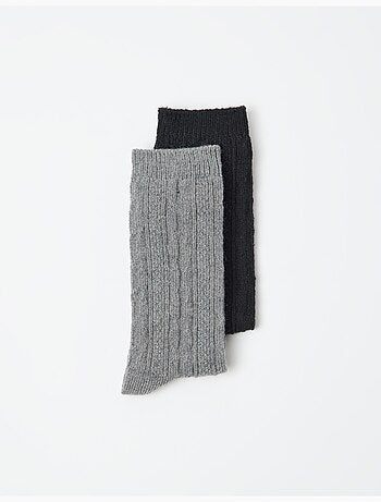 Paquete de 2 pares de calcetines de lana, MO Fashion