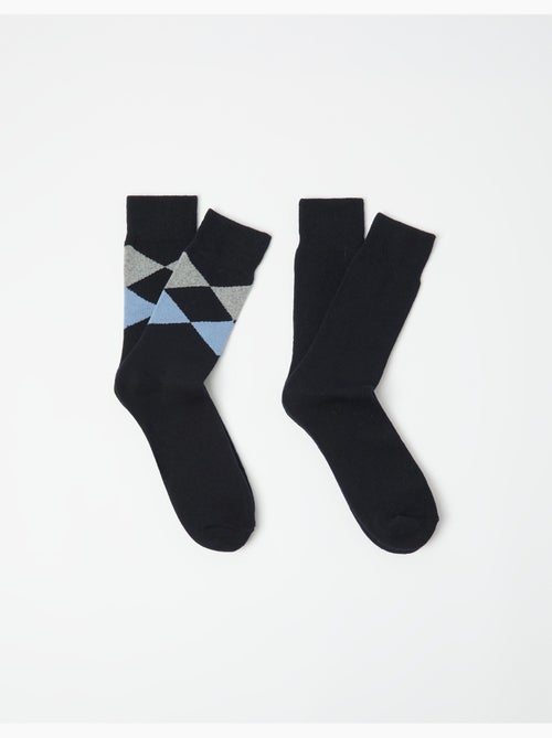 Paquete de 2 pares de calcetines, MO Fashion - Kiabi Paquete de 2 pares de calcetines, MO Fashion - Kiabi