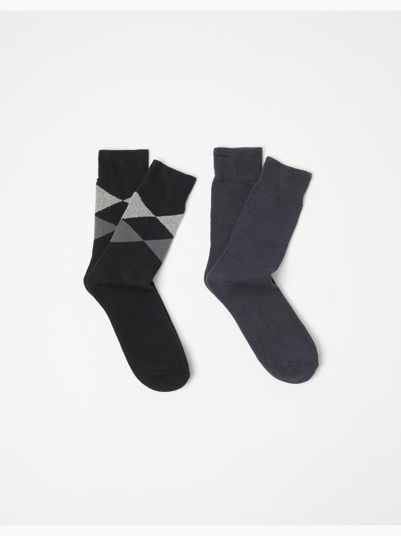 Paquete de 2 pares de calcetines, MO Fashion Gris - Kiabi