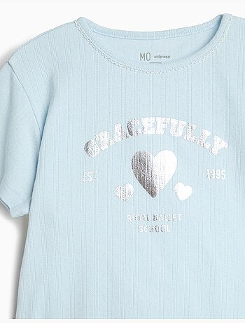 Paquete de 2 pijamas de camiseta, mo fashion