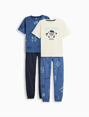 Paquete de 2 pijamas de camiseta, mo fashion
