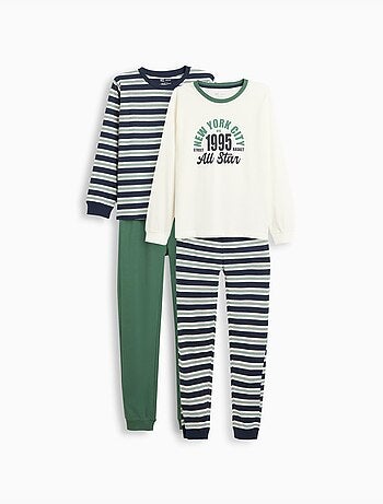 Paquete de 2 pijamas de camiseta, mo fashion