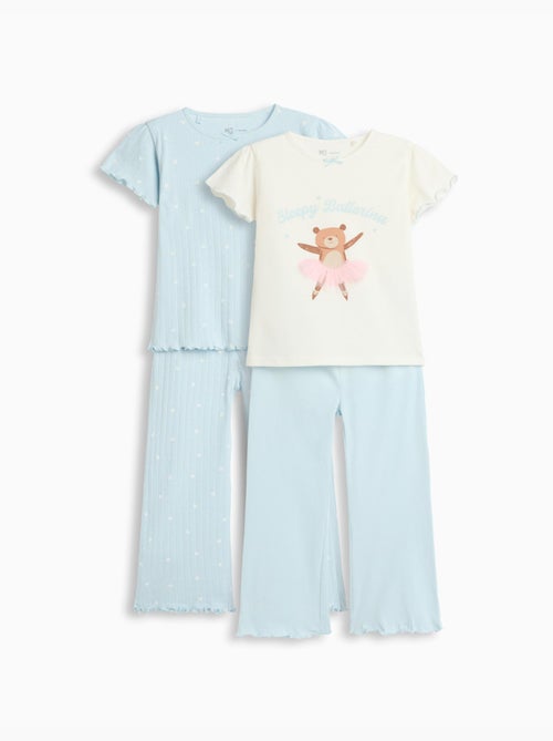 Paquete de 2 pijamas de camiseta, mo fashion - Kiabi Paquete de 2 pijamas de camiseta, mo fashion - Kiabi