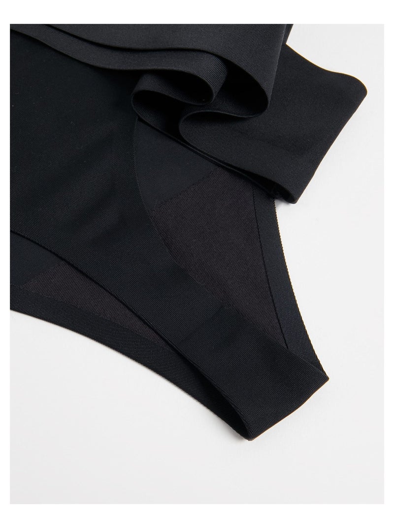 Paquete de 2 slips de tanga cortados con láser, MO Fashion Negro - Kiabi