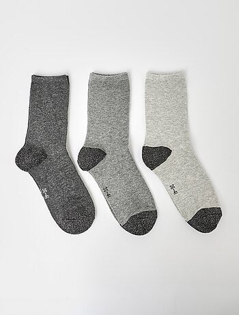 Paquete de 3 calcetines elegantes para la puntera y el talón. - AFIBEL