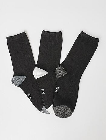 Paquete de 3 calcetines elegantes para la puntera y el talón. - AFIBEL