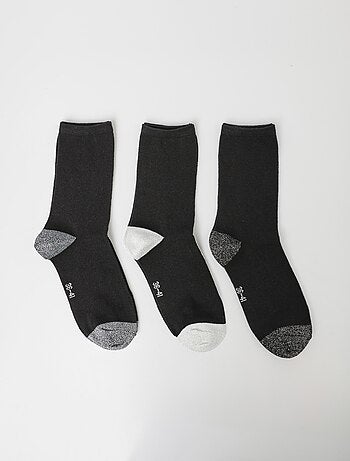 Paquete de 3 calcetines elegantes para la puntera y el talón. - AFIBEL