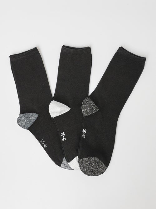 Paquete de 3 calcetines elegantes para la puntera y el talón. - AFIBEL - Kiabi