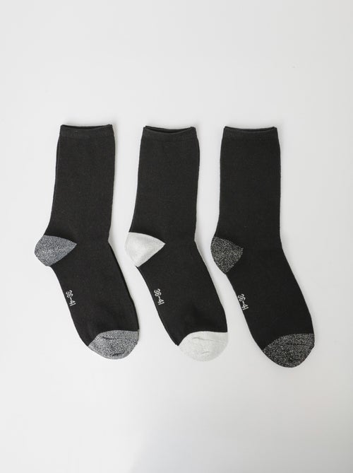Paquete de 3 calcetines elegantes para la puntera y el talón. - AFIBEL - Kiabi