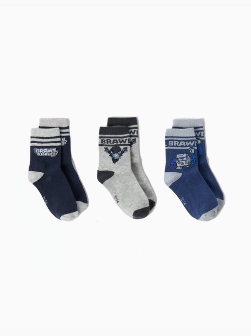Paquete de 3 pares de calcetines 'brawl stars', mo fashion - Kiabi Paquete de 3 pares de calcetines 'brawl stars', mo fashion - Kiabi