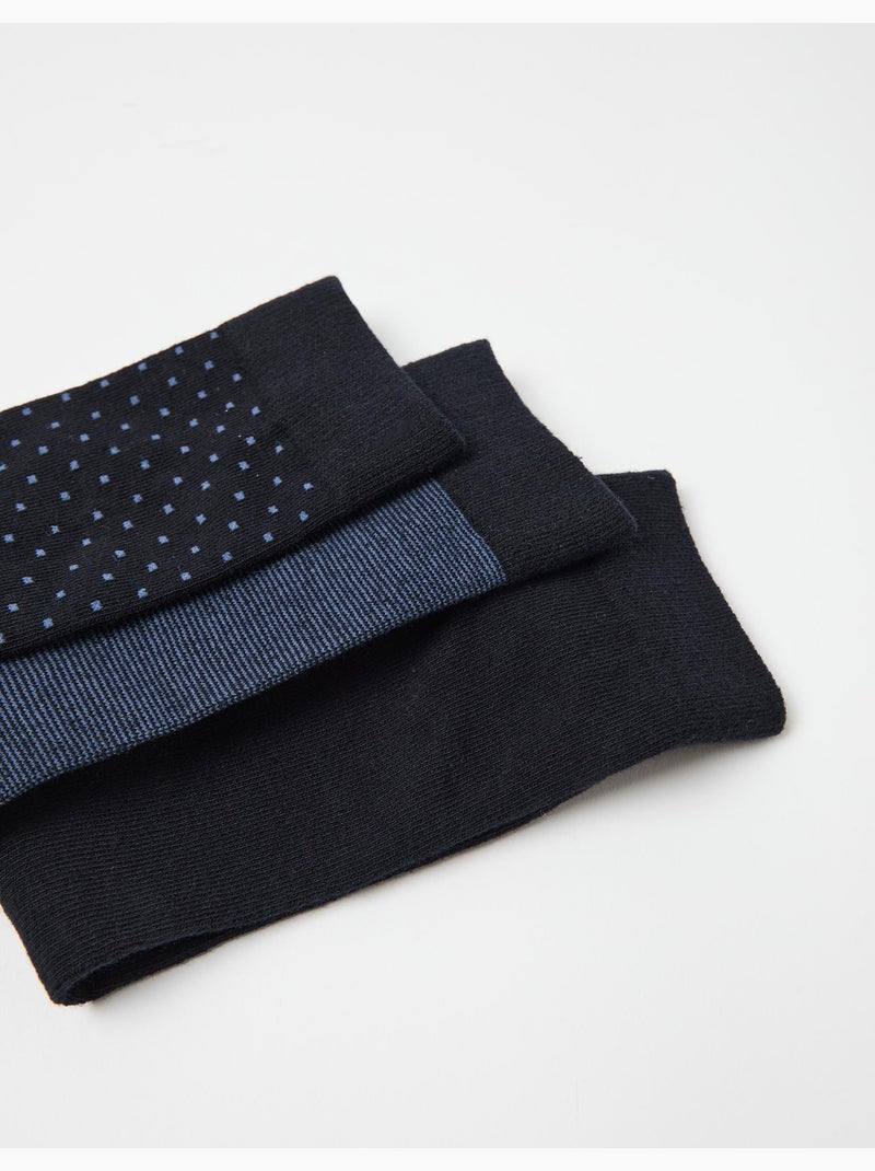 Paquete de 3 pares de calcetines, MO Fashion Azul - Kiabi