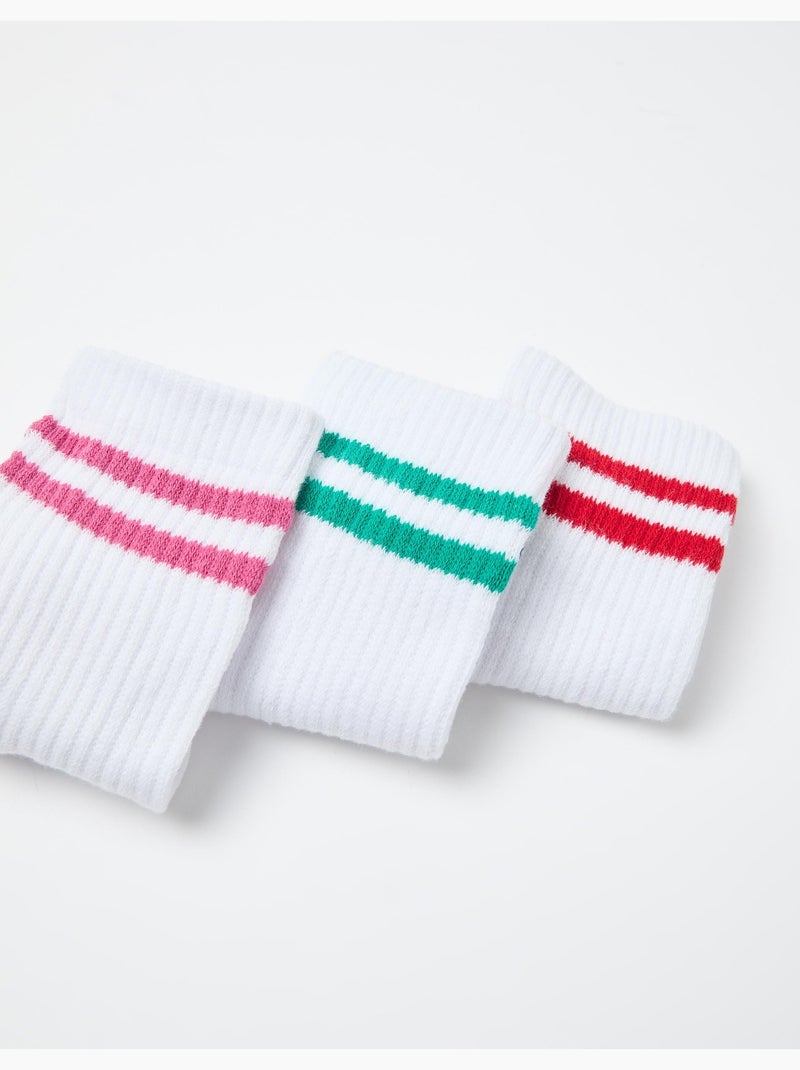 Paquete de 3 pares de calcetines, MO Fashion Blanco - Kiabi