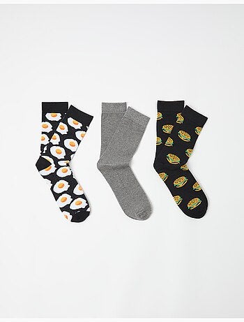 Paquete de 3 pares de calcetines, MO Fashion