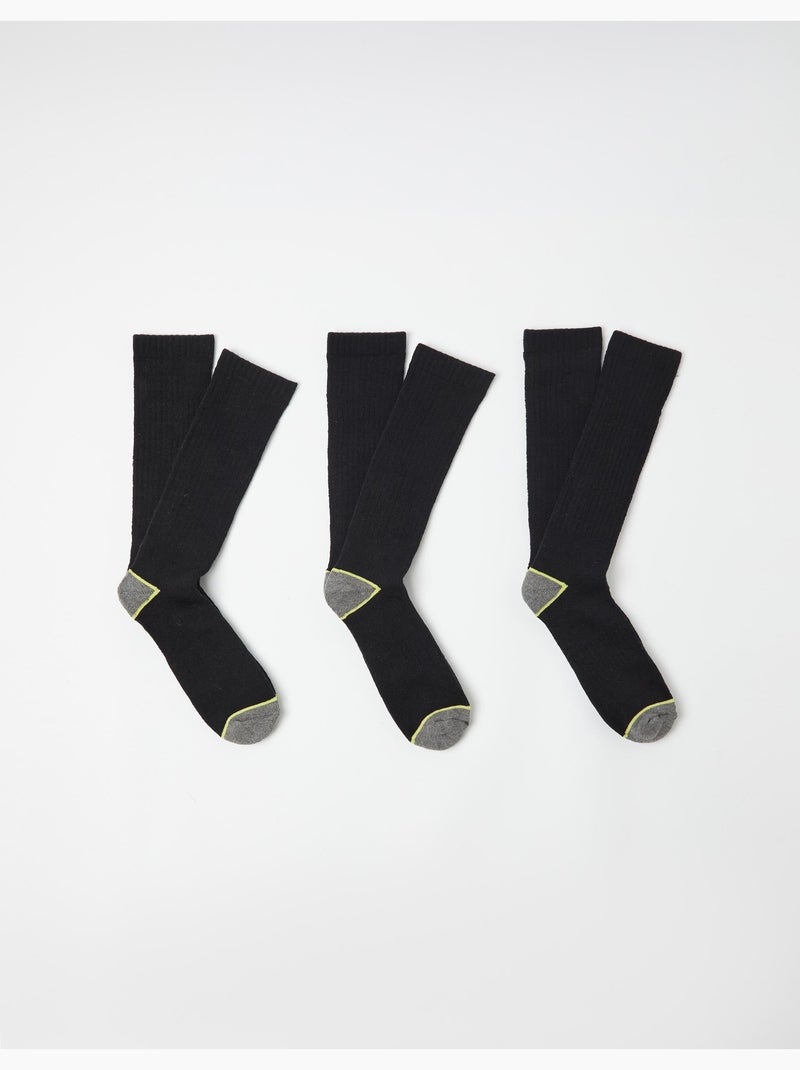 Paquete de 3 pares de calcetines, MO Fashion Negro - Kiabi