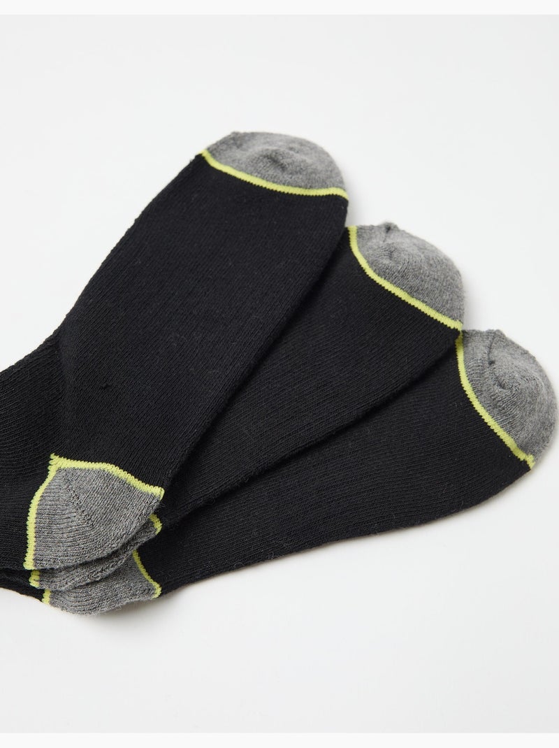 Paquete de 3 pares de calcetines, MO Fashion Negro - Kiabi