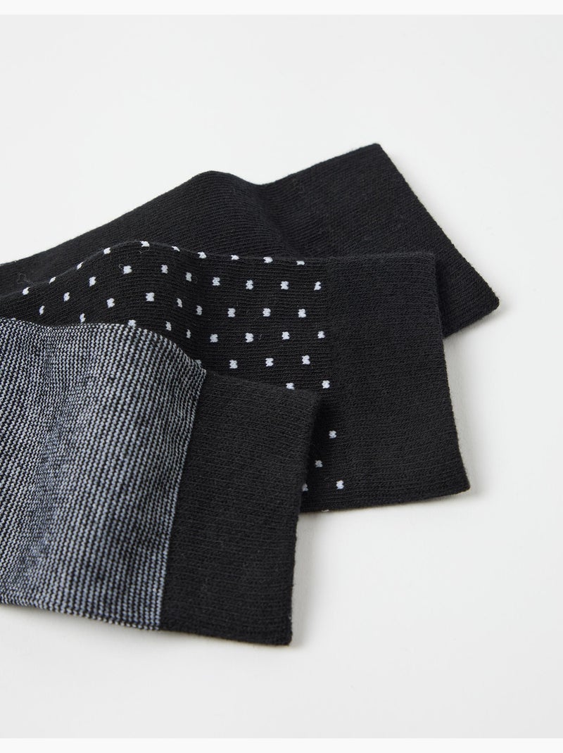Paquete de 3 pares de calcetines, MO Fashion Negro - Kiabi