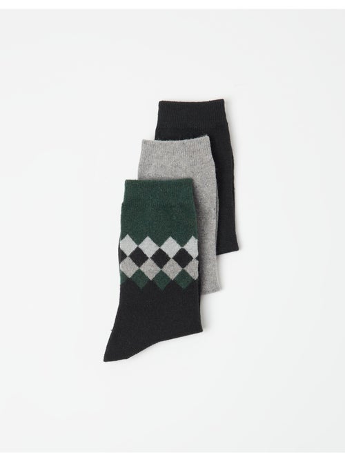Paquete de 3 pares de calcetines, MO Fashion - Kiabi Paquete de 3 pares de calcetines, MO Fashion - Kiabi