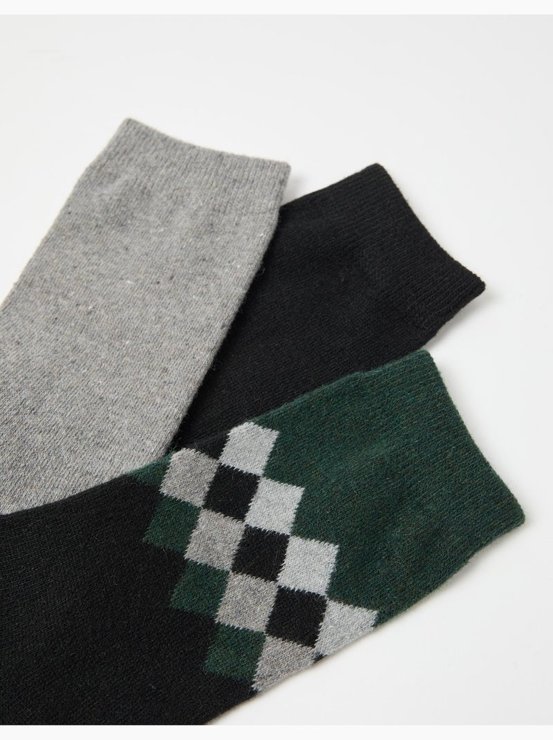 Paquete de 3 pares de calcetines, MO Fashion Verde - Kiabi