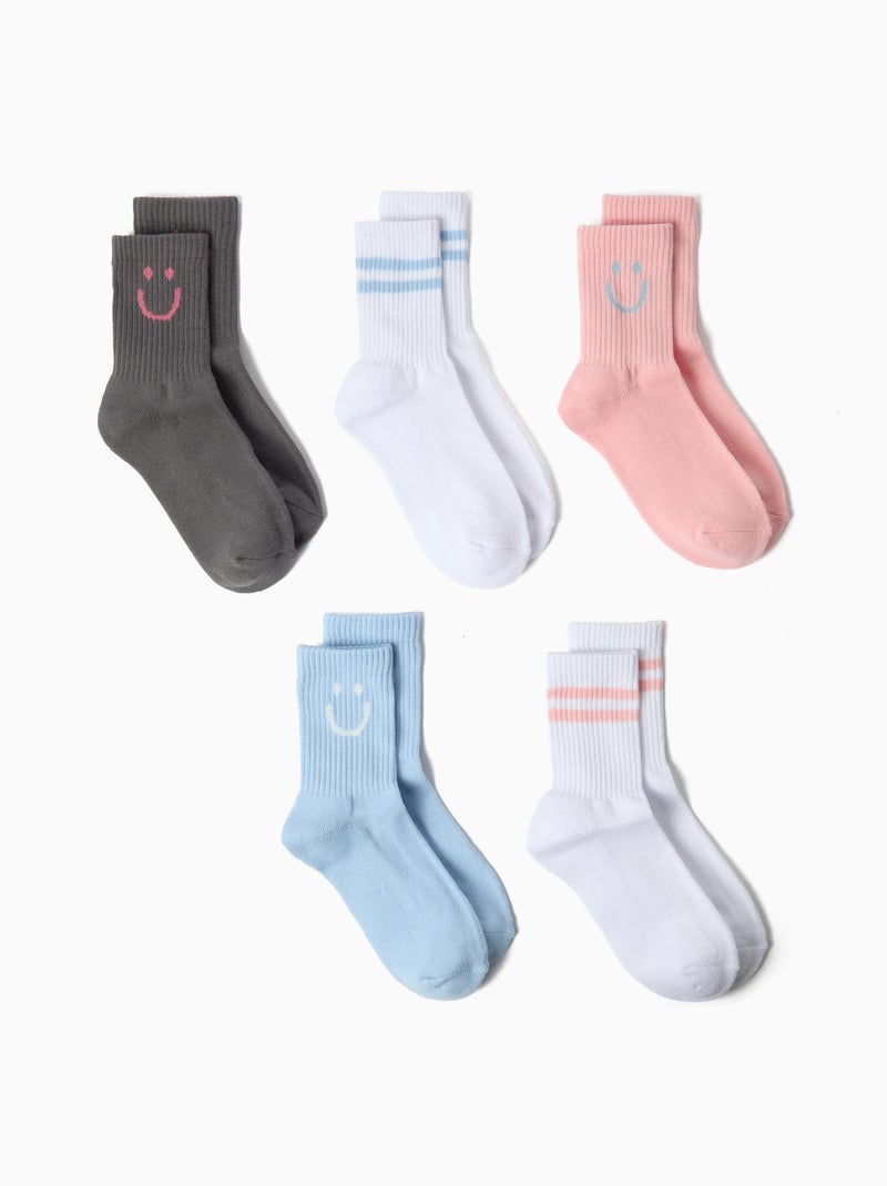 Paquete de 5 pares de calcetines deportivos, mo fashion Multicolor - Kiabi