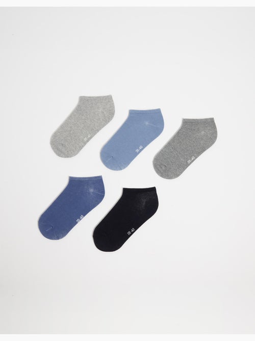 Paquete de 5 pares de calcetines invisibles, MO Fashion - Kiabi Paquete de 5 pares de calcetines invisibles, MO Fashion - Kiabi
