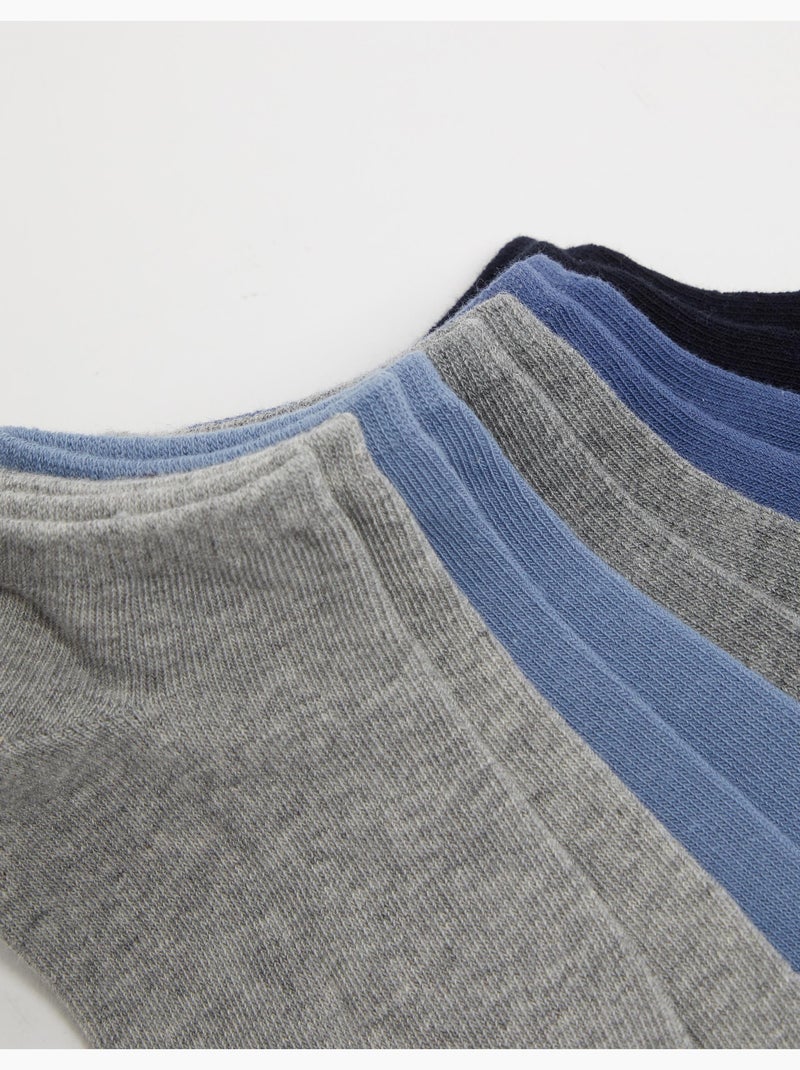 Paquete de 5 pares de calcetines invisibles, MO Fashion Azul - Kiabi