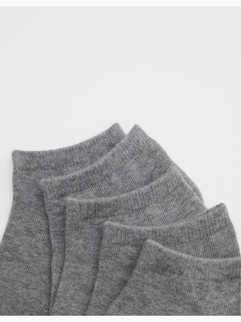 Paquete de 5 pares de calcetines invisibles, MO Fashion Gris - Kiabi