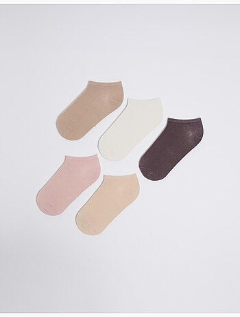 Paquete de 5 pares de calcetines invisibles, MO Fashion
