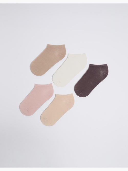 Paquete de 5 pares de calcetines invisibles, MO Fashion - Kiabi Paquete de 5 pares de calcetines invisibles, MO Fashion - Kiabi