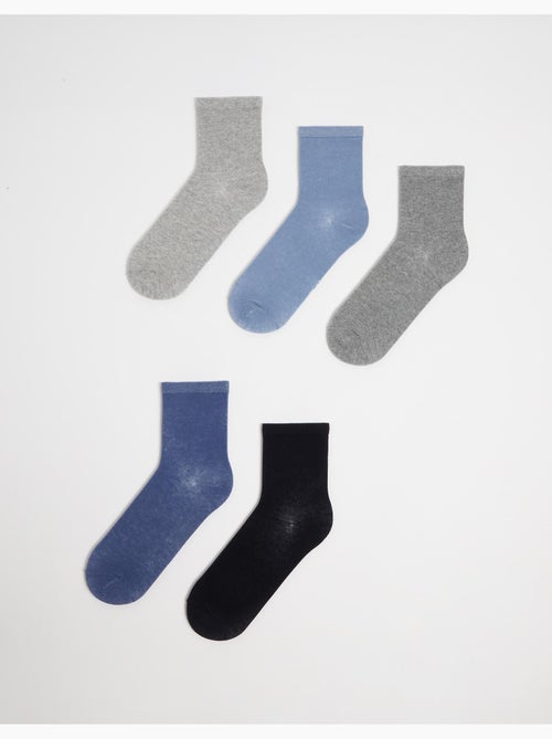Paquete de 5 pares de calcetines, MO Fashion - Kiabi Paquete de 5 pares de calcetines, MO Fashion - Kiabi