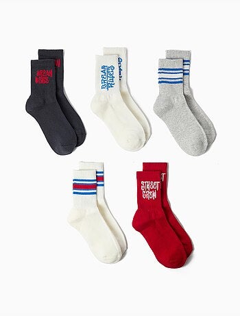Paquete de 5 pares de calcetines, mo fashion