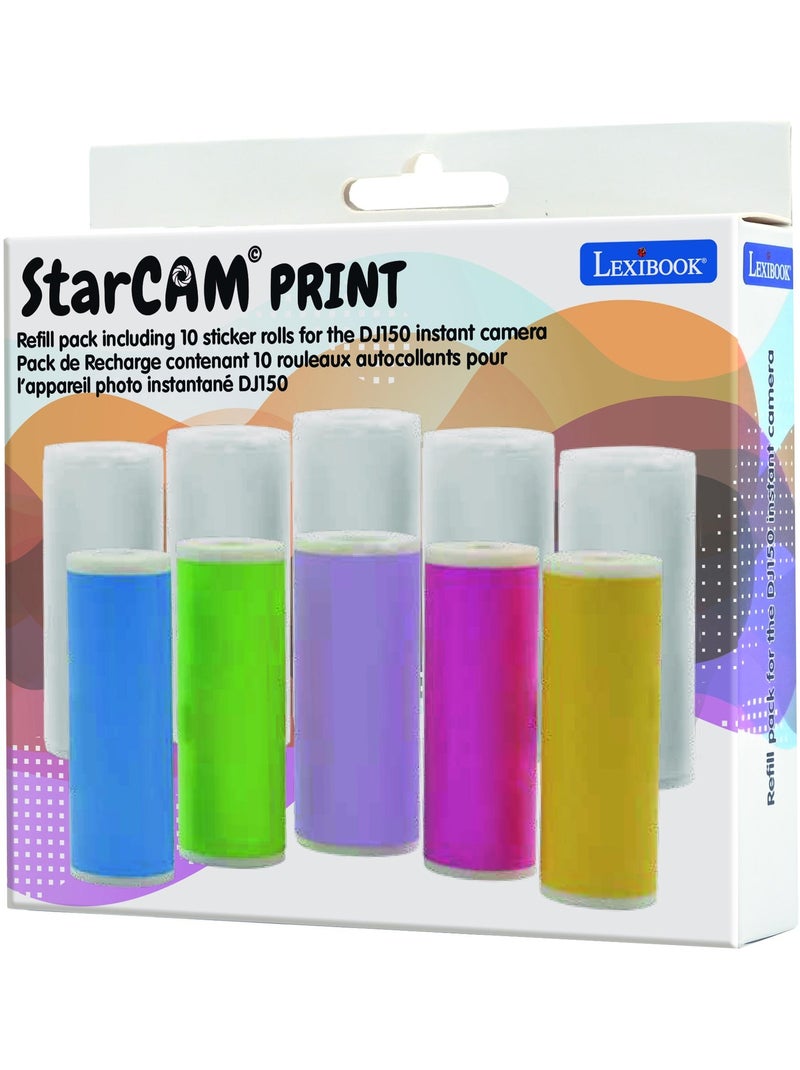 Paquete de recambio que incluye 10 rollos de pegatinas para las referencias Star Cam DJ150 y DJ160 Blanco - Kiabi