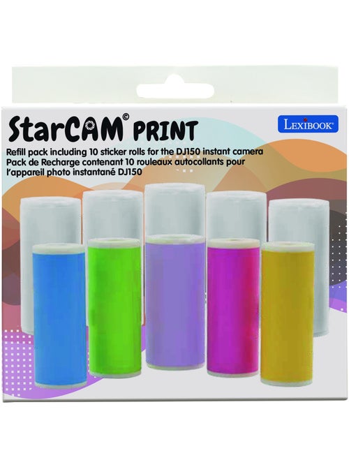 Paquete de recambio que incluye 10 rollos de pegatinas para las referencias Star Cam DJ150 y DJ160 - Kiabi