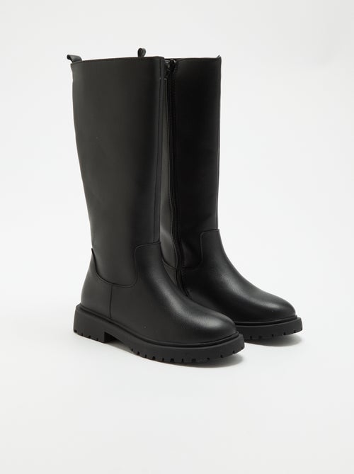 Par de botas altas de imitación - Kiabi
