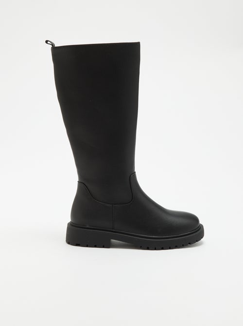 Par de botas altas de imitación - Kiabi