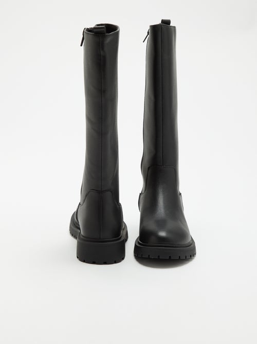 Par de botas altas de imitación - Kiabi