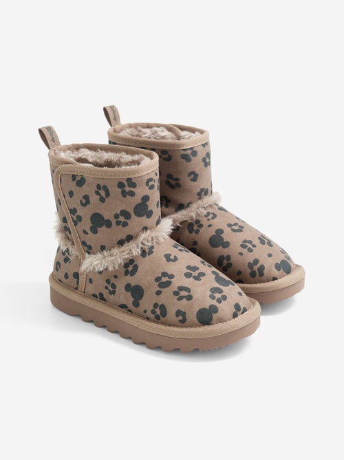 Par de botas con cierre de velcro y estampado de leopardo 'Mickey' 'Disney' - Kiabi Par de botas con cierre de velcro y estampado de leopardo 'Mickey' 'Disney' - Kiabi