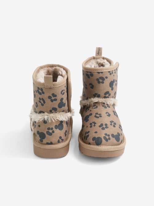 Par de botas con cierre de velcro y estampado de leopardo 'Mickey' 'Disney' - Kiabi Par de botas con cierre de velcro y estampado de leopardo 'Mickey' 'Disney' - Kiabi