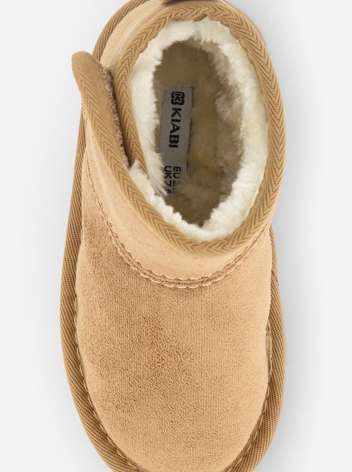 Par de botas forradas de antelina - Kiabi