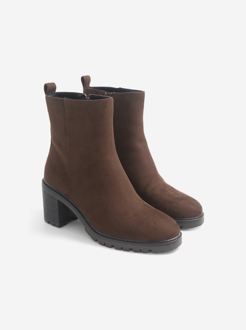 Par de botines de tacón - Kiabi Par de botines de tacón - Kiabi